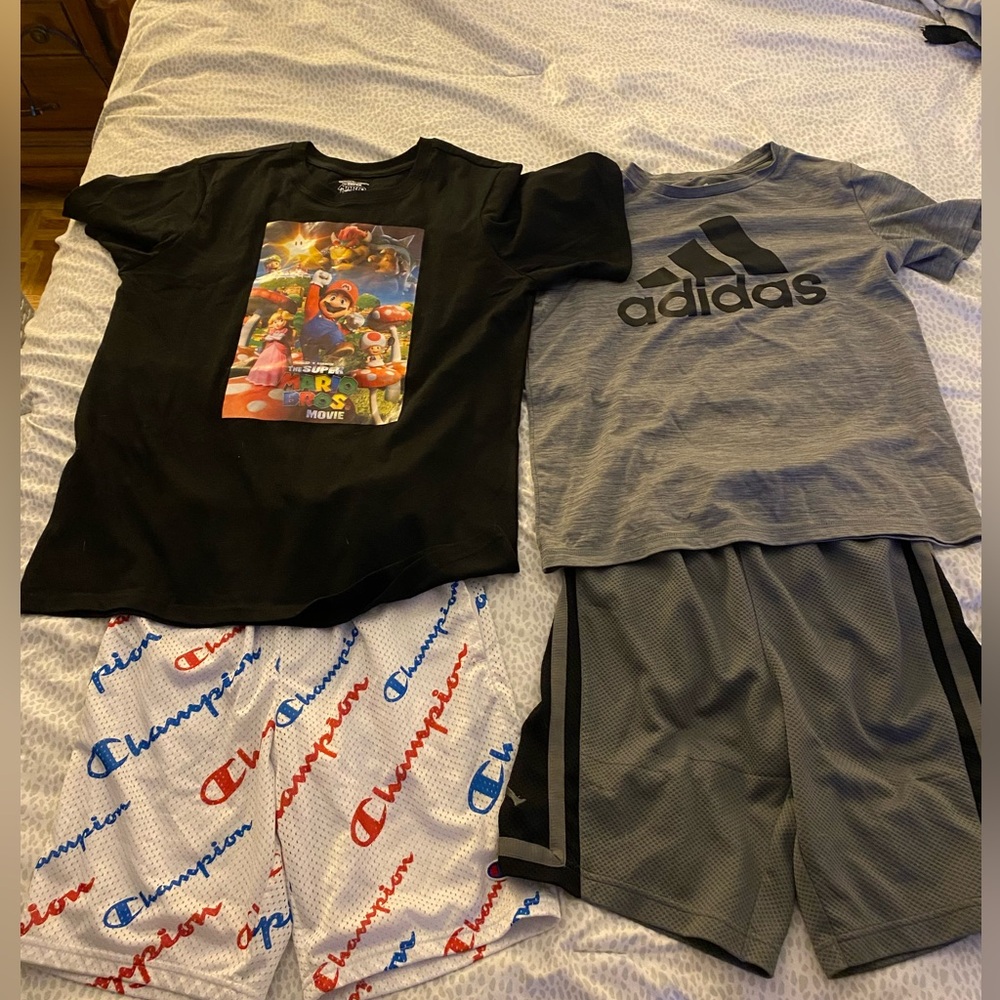 10/12 Champion, Jumpman,🕺🏾Adidas, Official 14/16  Mario Bros.🍄movie BUNDLE!🇺🇸
